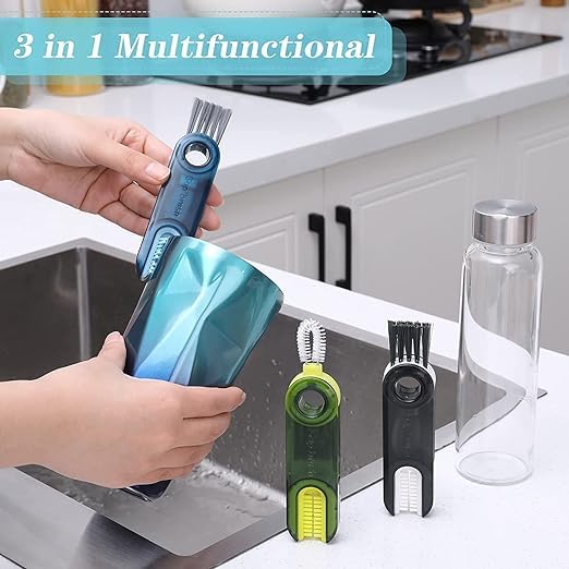 3 in 1 Cup Lid Gap Cleaning Brush, Bottle lid Cleaning Brush
