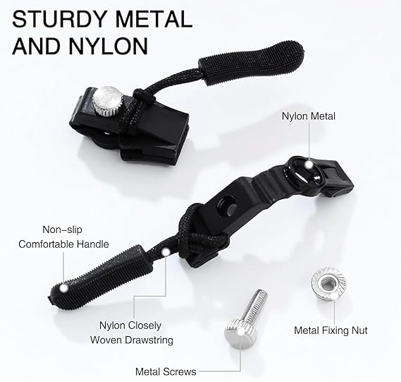 3 Sets Instant Zipper Repair Kit – Universal Zipper Slider Replacement for Luggage & More