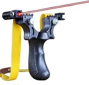 Adjustable Laser Guided Slingshot | Professional Rubber Band Catapult for Kids & Adults