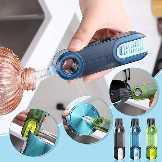 3 in 1 Cup Lid Gap Cleaning Brush, Bottle lid Cleaning Brush