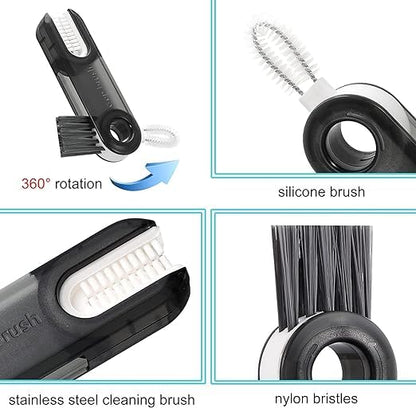 3 in 1 Cup Lid Gap Cleaning Brush, Bottle lid Cleaning Brush
