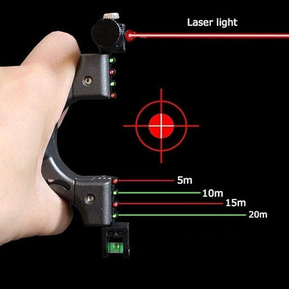 Adjustable Laser Guided Slingshot | Professional Rubber Band Catapult for Kids & Adults