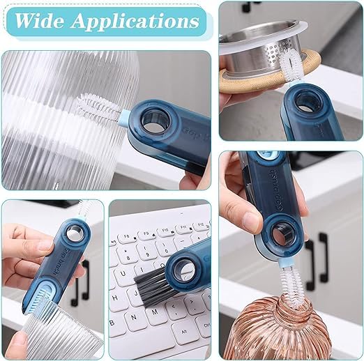 3 in 1 Cup Lid Gap Cleaning Brush, Bottle lid Cleaning Brush